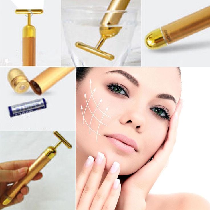 24K Gold Energy Beauty Bar | Micro-Vibration Facial Massage Roller