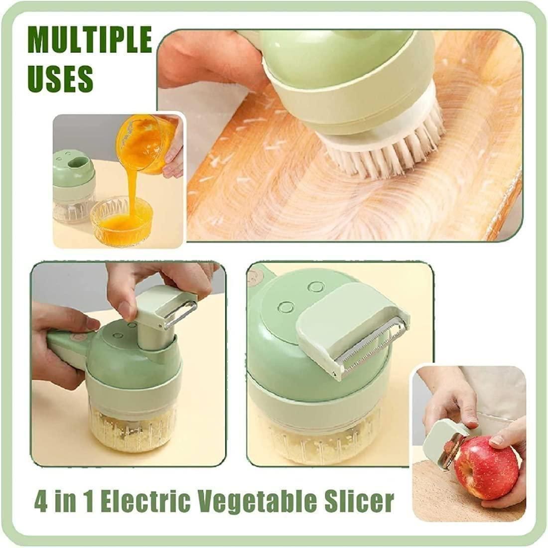 ChopMate™ – 4-in-1 Portable Electric Vegetable Cutter