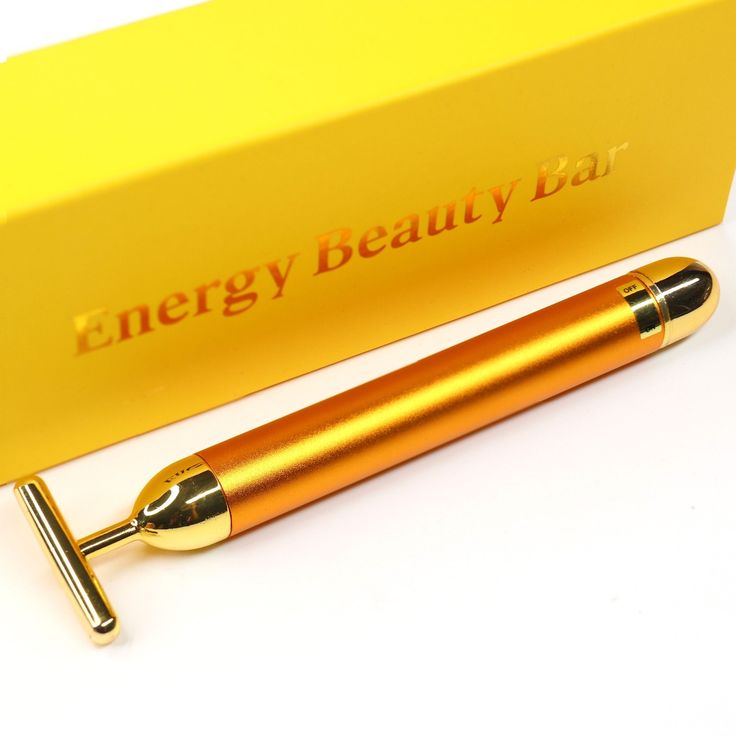 24K Gold Energy Beauty Bar | Micro-Vibration Facial Massage Roller